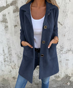 NOVA | WOOL COAT WITH AN ELEGANT CUT AND WIDE COLLAR