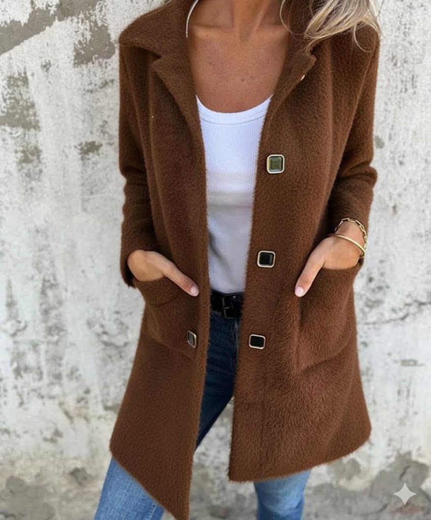 NOVA | WOOL COAT WITH AN ELEGANT CUT AND WIDE COLLAR