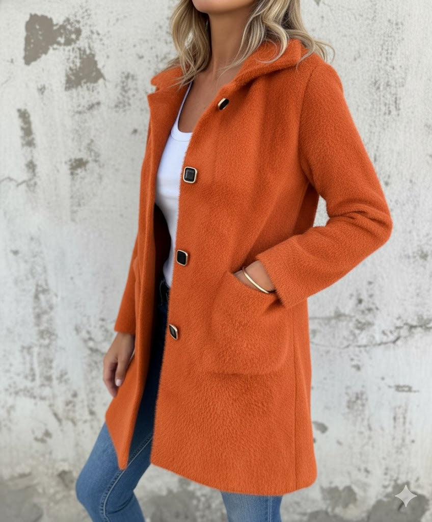 NOVA | WOOL COAT WITH AN ELEGANT CUT AND WIDE COLLAR