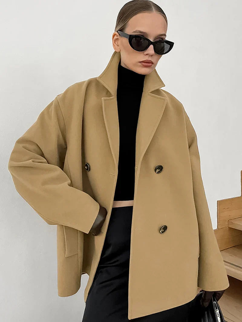 KIRA | ELEGANT OVERSIZED DOUBLE-BREASTED COAT