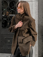 ELIN | BROWN SUEDE JACKET