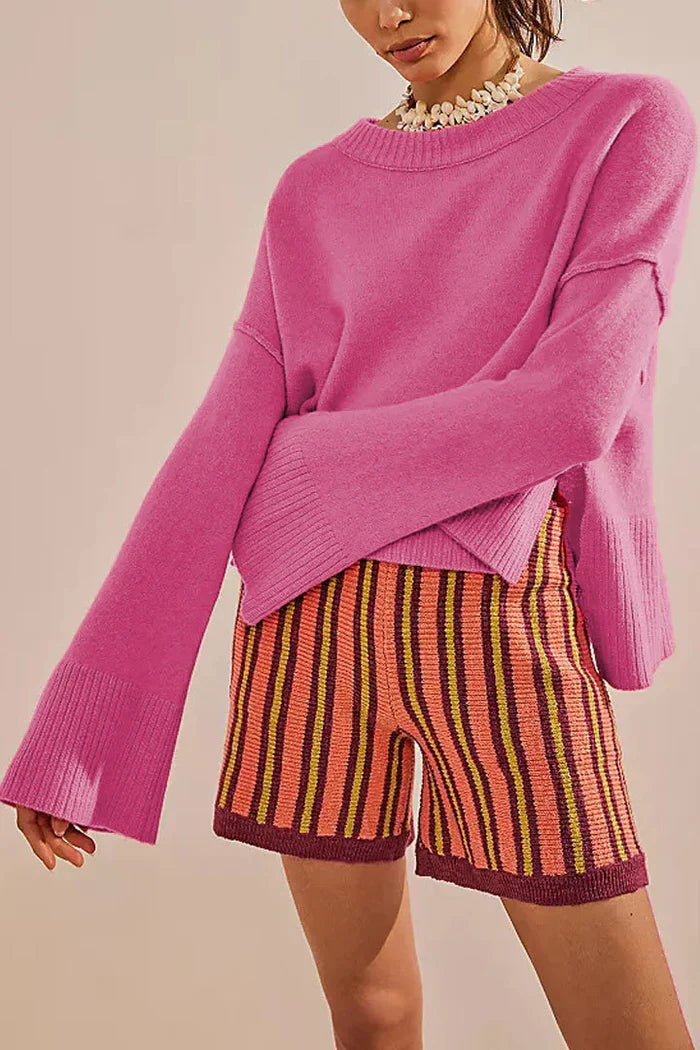 BIANCA | VIBRANT SWEATER WITH BELL SLEEVES