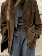 ELIN | BROWN SUEDE JACKET