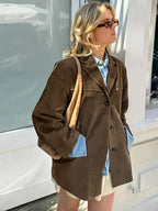 ELIN | BROWN SUEDE JACKET
