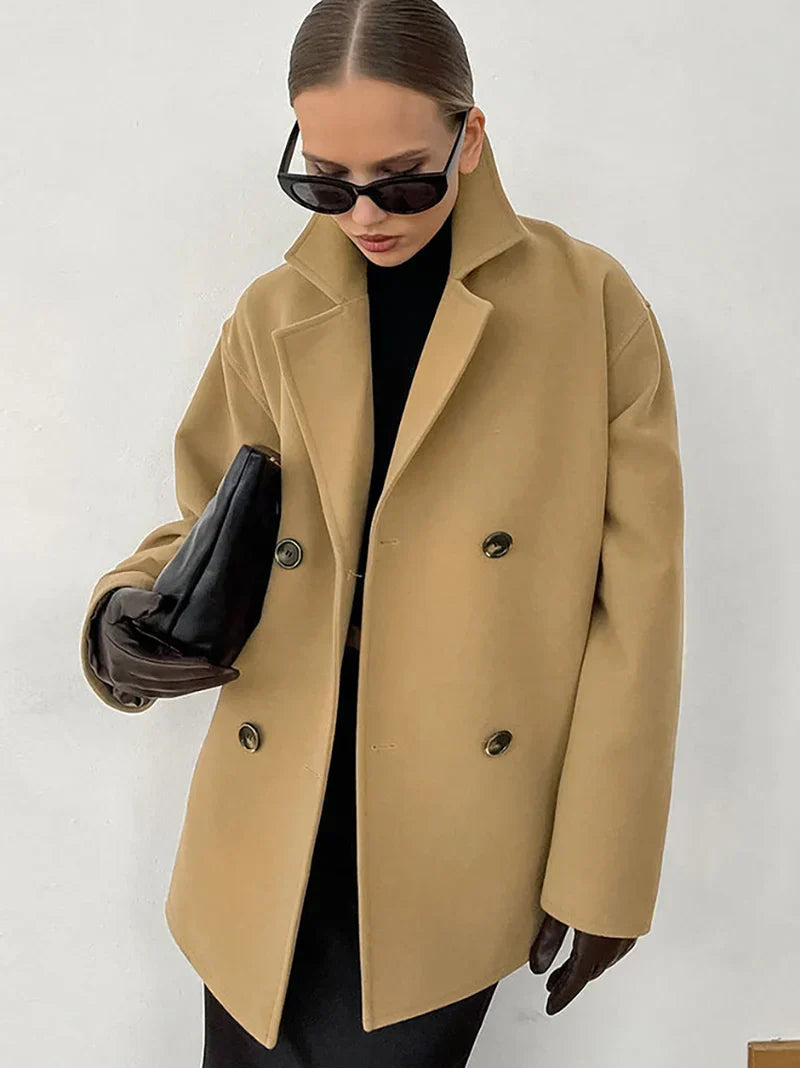 KIRA | ELEGANT OVERSIZED DOUBLE-BREASTED COAT