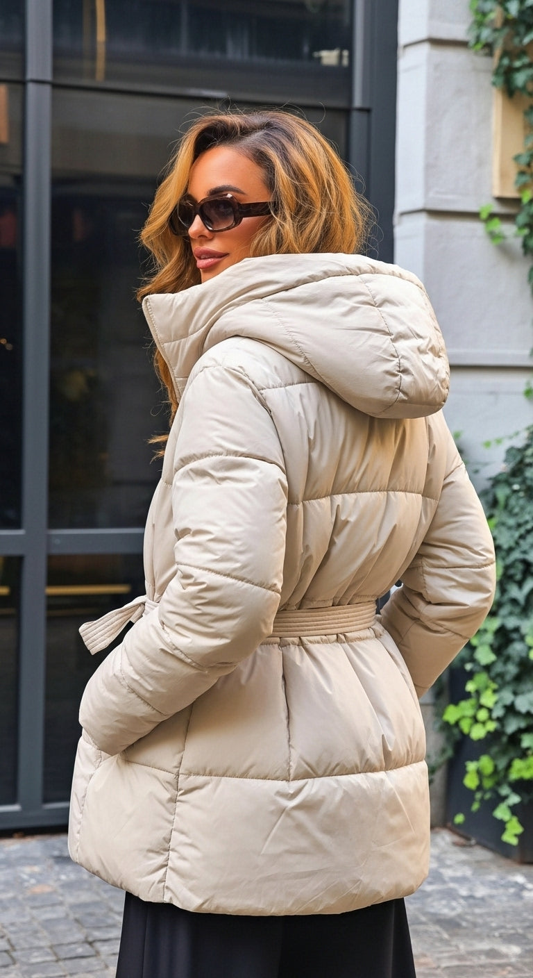 NOVA | QUILTED JACKET WITH BELT