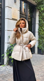 NOVA | QUILTED JACKET WITH BELT