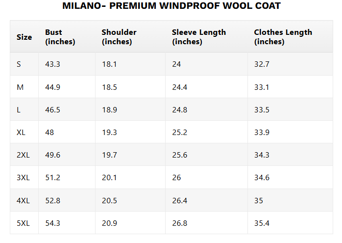 MILANO | PREMIUM WINDPROOF WOOL COAT