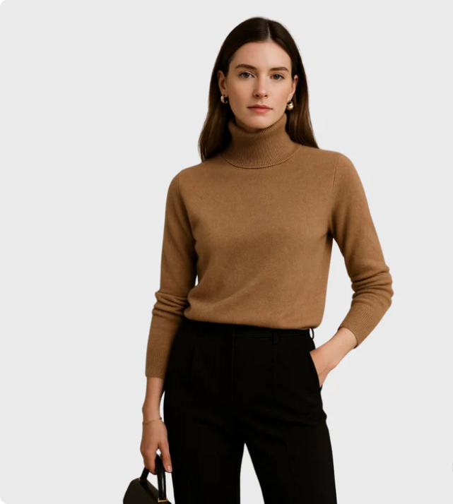 MARINA | LUXE CASHMERE TURTLENECK SWEATER