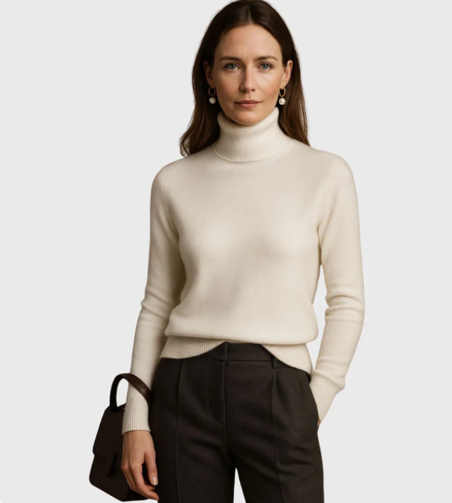 MARINA | LUXE CASHMERE TURTLENECK SWEATER