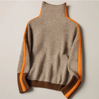 CELINE | CHEVRON-KNIT TURTLENECK SWEATER