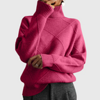 JULIA | MODERN GEOMATRIC TURTLENECK SWEATER