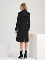 Classic relaxed trench coat with a waist tie
