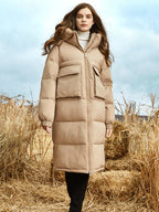 ISADORA | LONG DOWN COAT WITH A SPACIOUS HOOD