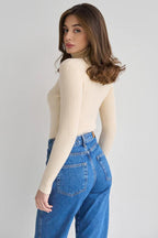 ROSA | ETERNA CONTOUR RIBBED TURTLENECK SWEATER