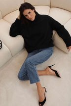 CELESTE | LOOSE OVERSIZED TURTLENECK SWEATER
