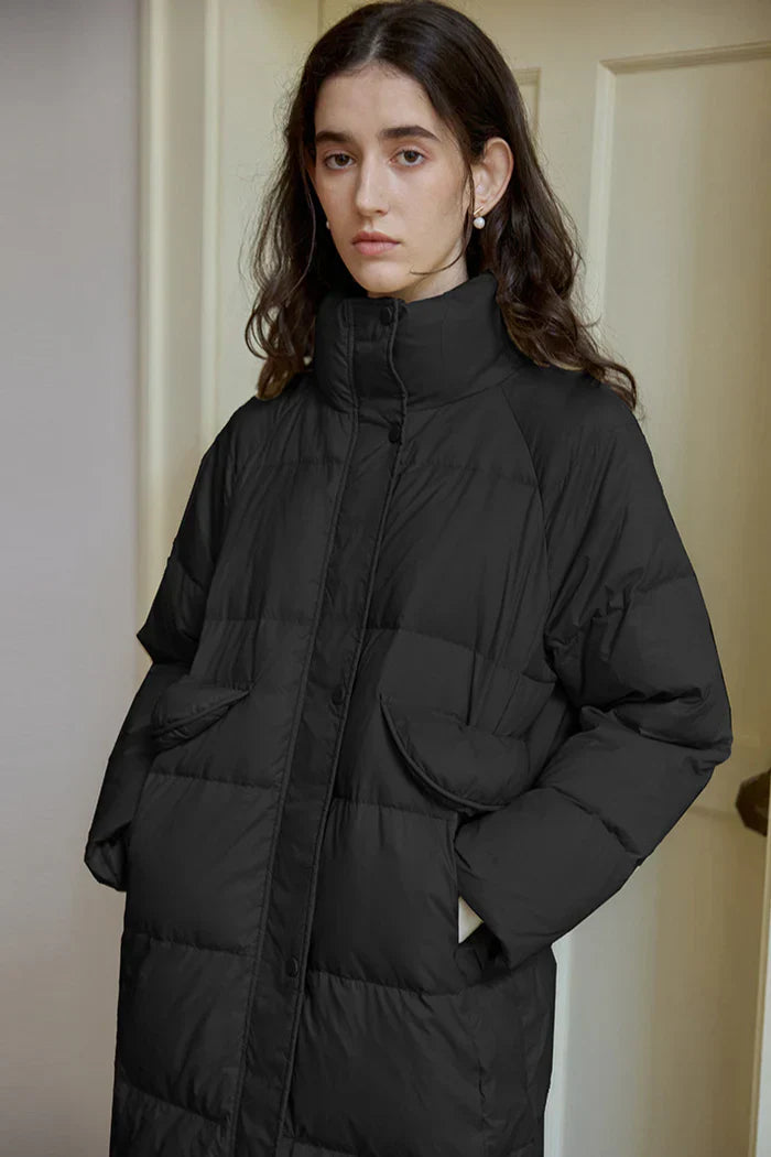 EVELINE | WINTER DOWN JACKET WITH A HIGH TURTLENECK