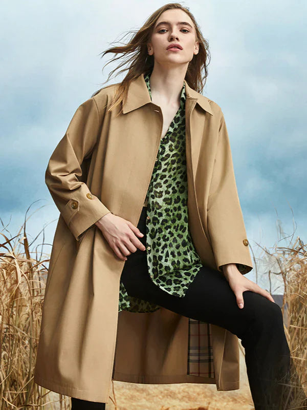 Trendy elegant trench coat
