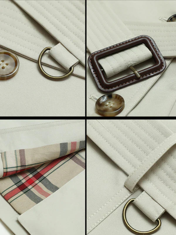 Spring stylish short trench coat