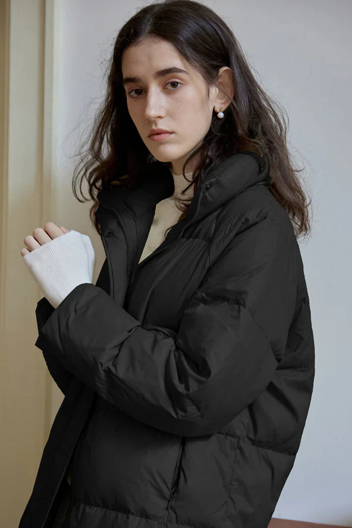 EVELINE | WINTER DOWN JACKET WITH A HIGH TURTLENECK