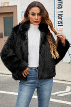 Elegant Winter Faux Fur Jacket