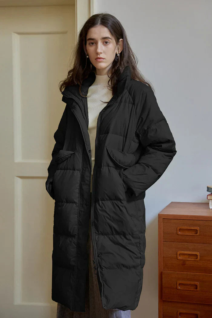 EVELINE | WINTER DOWN JACKET WITH A HIGH TURTLENECK