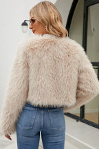 Stylish Winter Fluffy Faux Fur Jacket