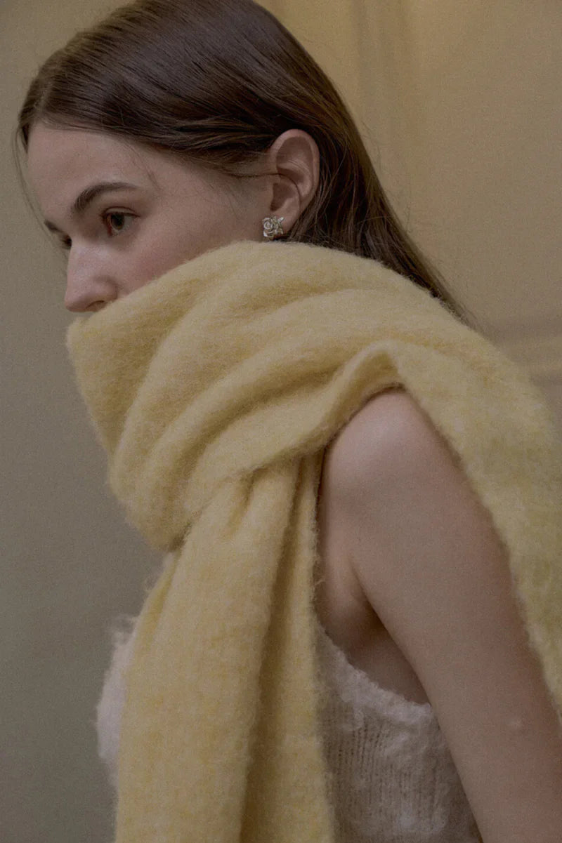 Cozy, soft, fluffy scarf