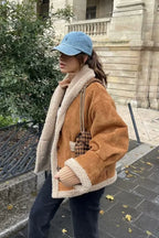 ALUNA | OVERSIZED FAUX SHEARLING JACKET