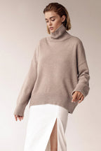 CELESTE | LOOSE OVERSIZED TURTLENECK SWEATER