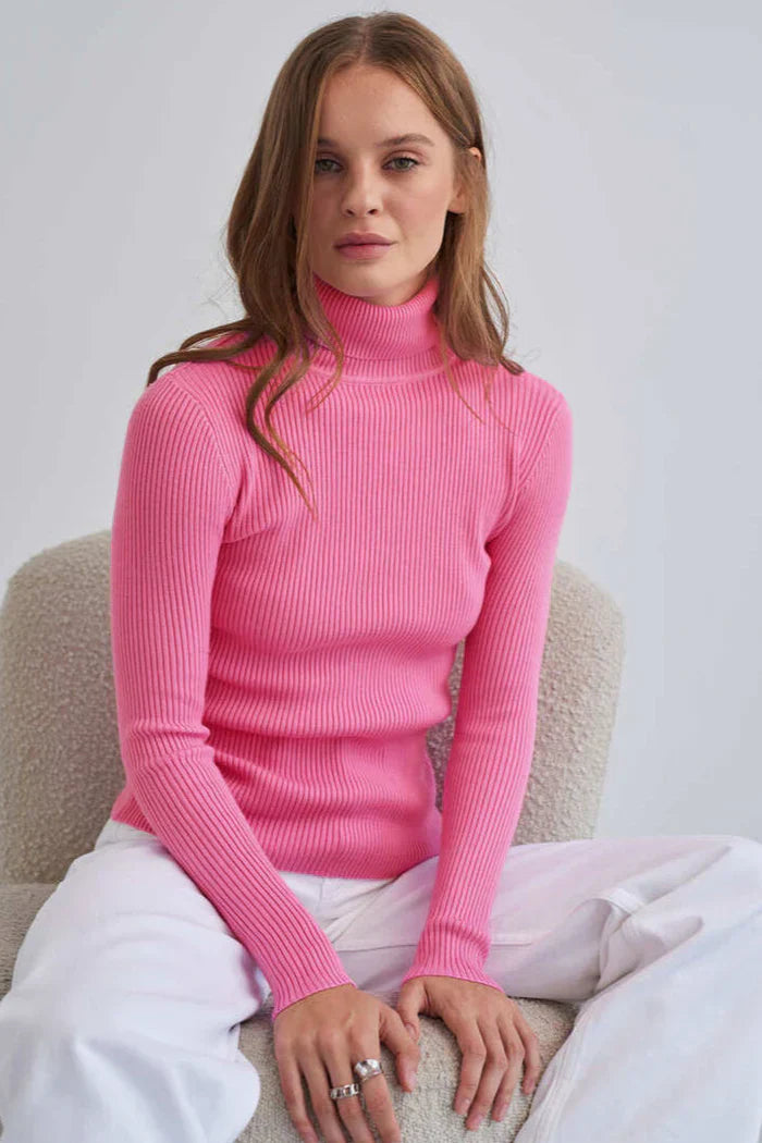 ROSA | ETERNA CONTOUR RIBBED TURTLENECK SWEATER