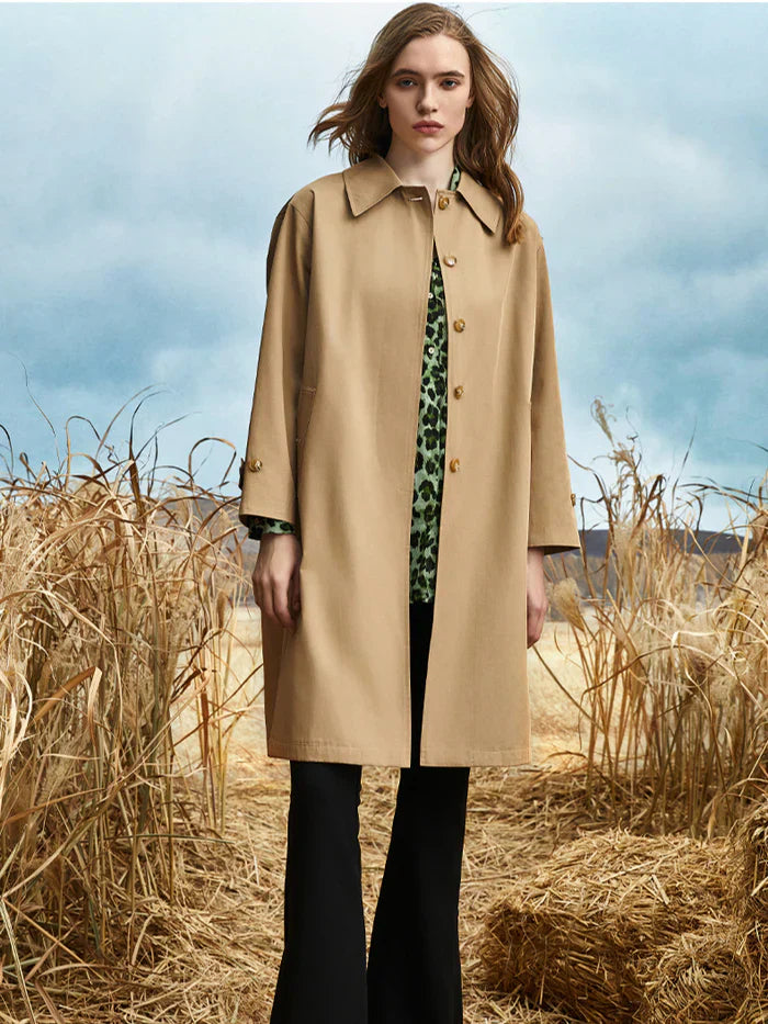 Trendy elegant trench coat