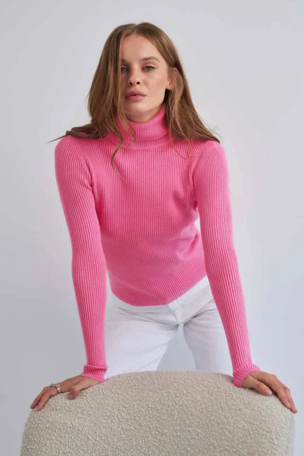 ROSA | ETERNA CONTOUR RIBBED TURTLENECK SWEATER