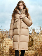 ISADORA | LONG DOWN COAT WITH A SPACIOUS HOOD