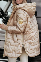 Solenne Winter – Elegant Padded Coat with Hood