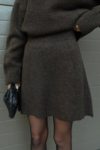 Allegra Luxe – Two-Piece Knit Set: Sweater + Skirt