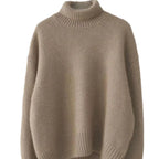 SOLENE LUXE | THICK HIGH-COLLAR SWEATER IN KOREAN STYLE