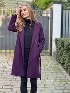 EMMA | LONG OVERSIZED WOOL-BLEND COAT WITH BELT AND LINING