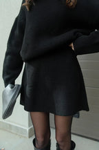 Allegra Luxe – Two-Piece Knit Set: Sweater + Skirt